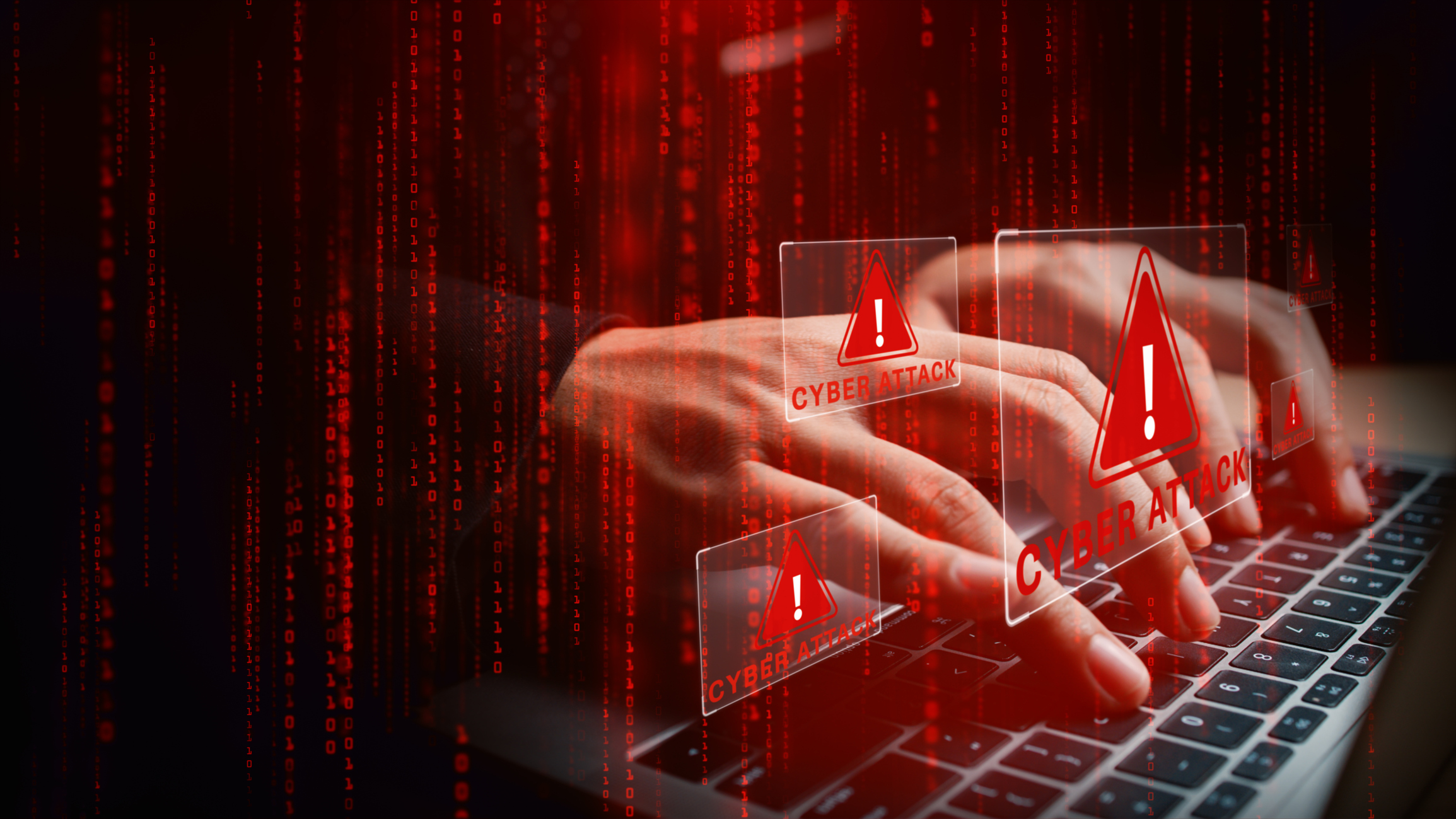 Grafika przedstawiająca atak na stronę internetową.