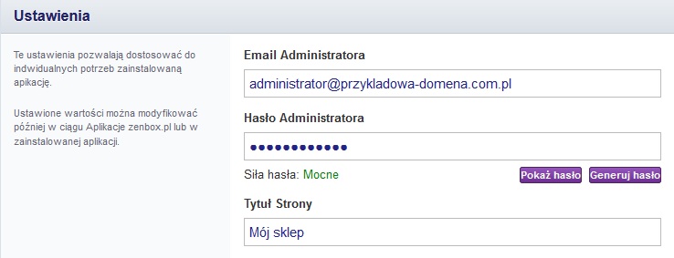 Panel Klienta zenbox